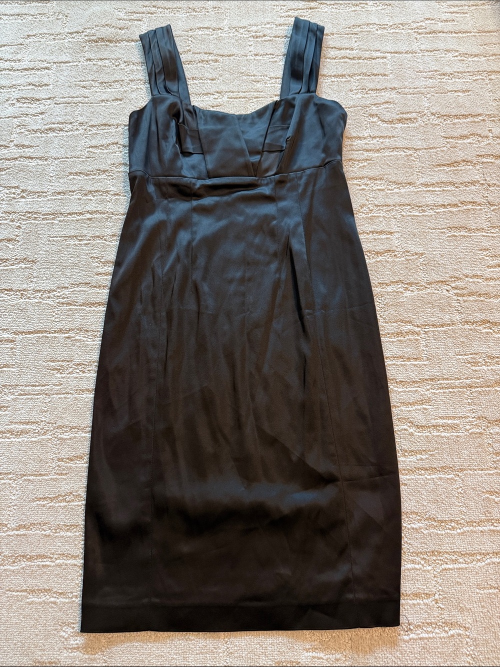 Calvin Klein Black Sleeveless Midi Sheath Dress
